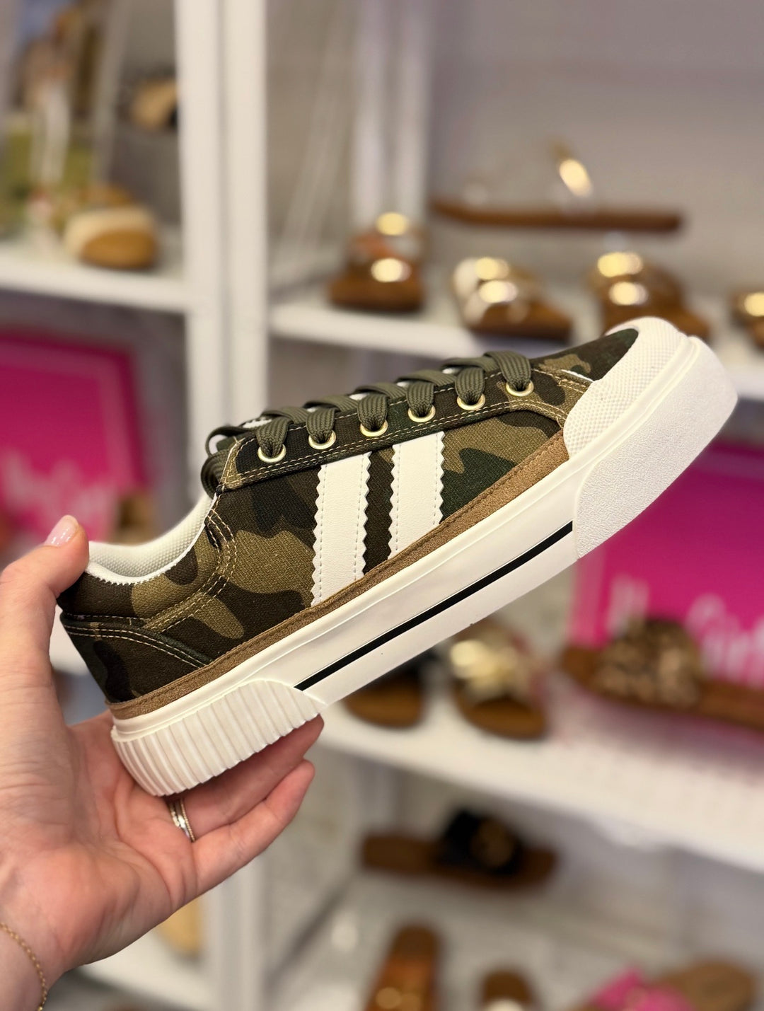 Thats Her Sneakers - Camo by Corkys