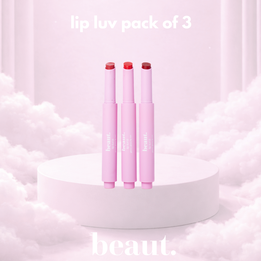 BEAUTMAS: lip luv'd pack of 3 (Ships in 2-3 Weeks)