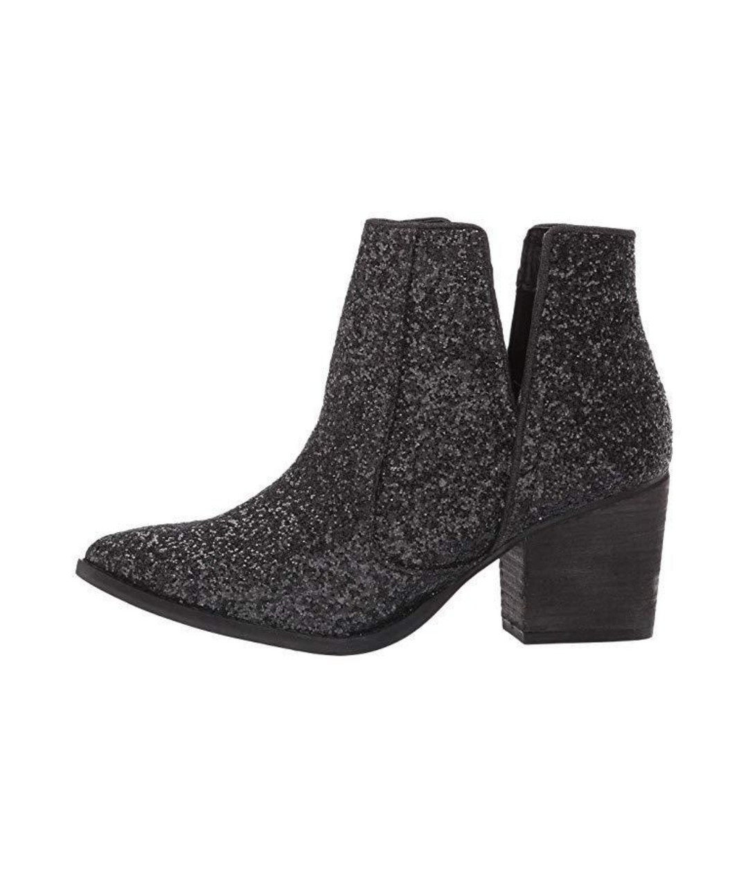 SEPT ARRAY: Fiera Glitter Booties in Black by Not Rated (Ships in 2-3 Weeks)