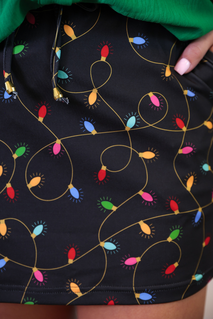 Christmas Lights Skort by Jess Lea