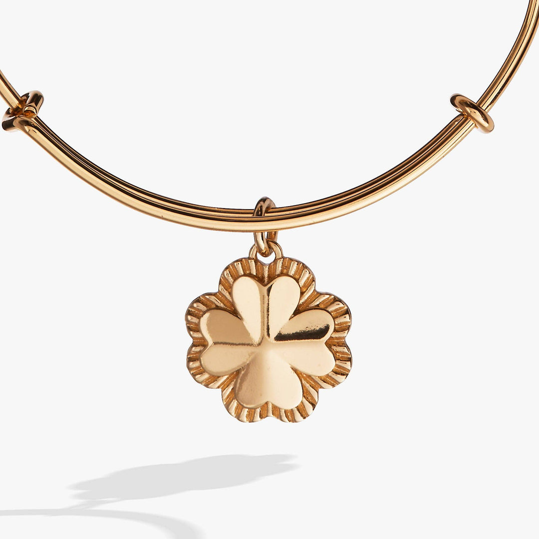 Four-Leaf Clover Charm Bangle Bracelet by Alex + Ani (Ships in 2-3 Weeks)