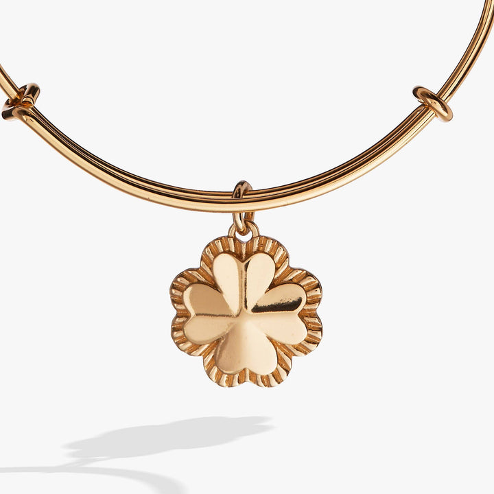 Four-Leaf Clover Charm Bangle Bracelet by Alex + Ani (Ships in 2-3 Weeks)