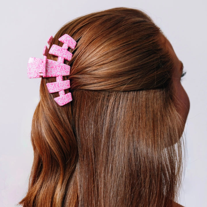 Medium Teleties Claw Clip - Breast Cancer Awareness (Ships Next Week)