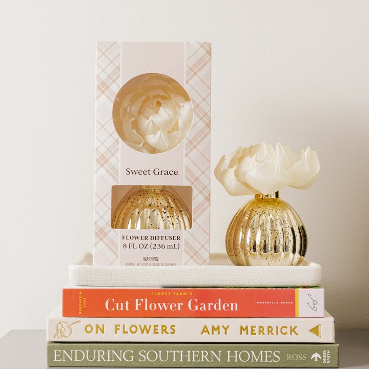 Sweet Grace Flower Diffuser - Gold