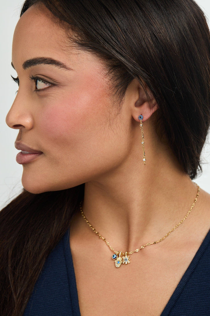 Evil Eye Triple Charm Necklace by Alex + Ani