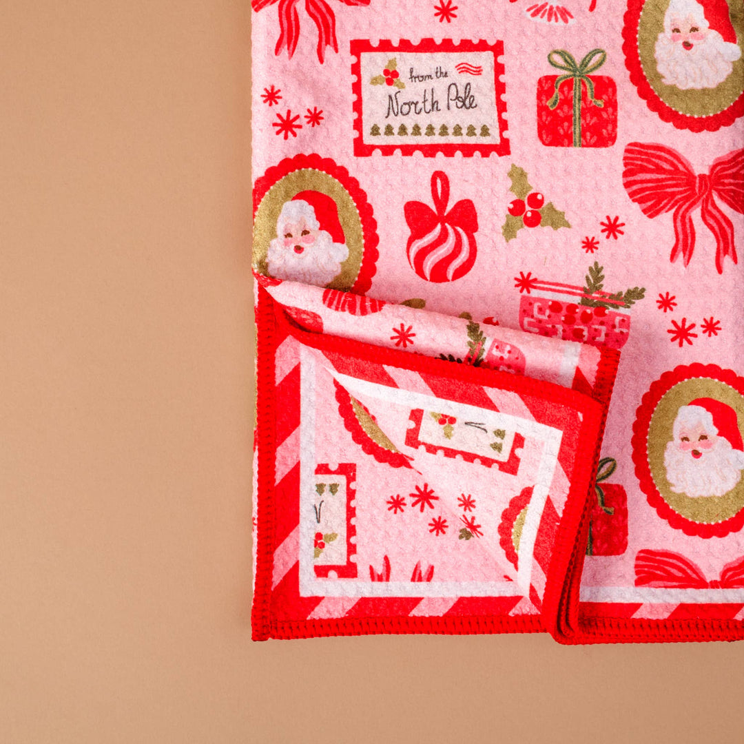 Holiday Waffle Tea Towel - Mistletoe Magic by The Darling Effect