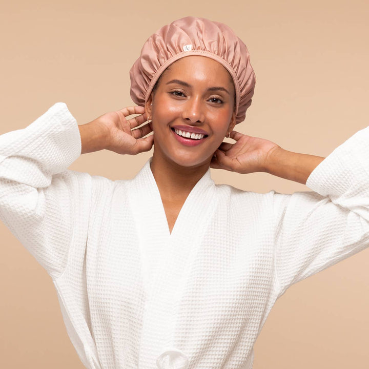 Kitsch Shower Cap Set - Terracotta & Brown