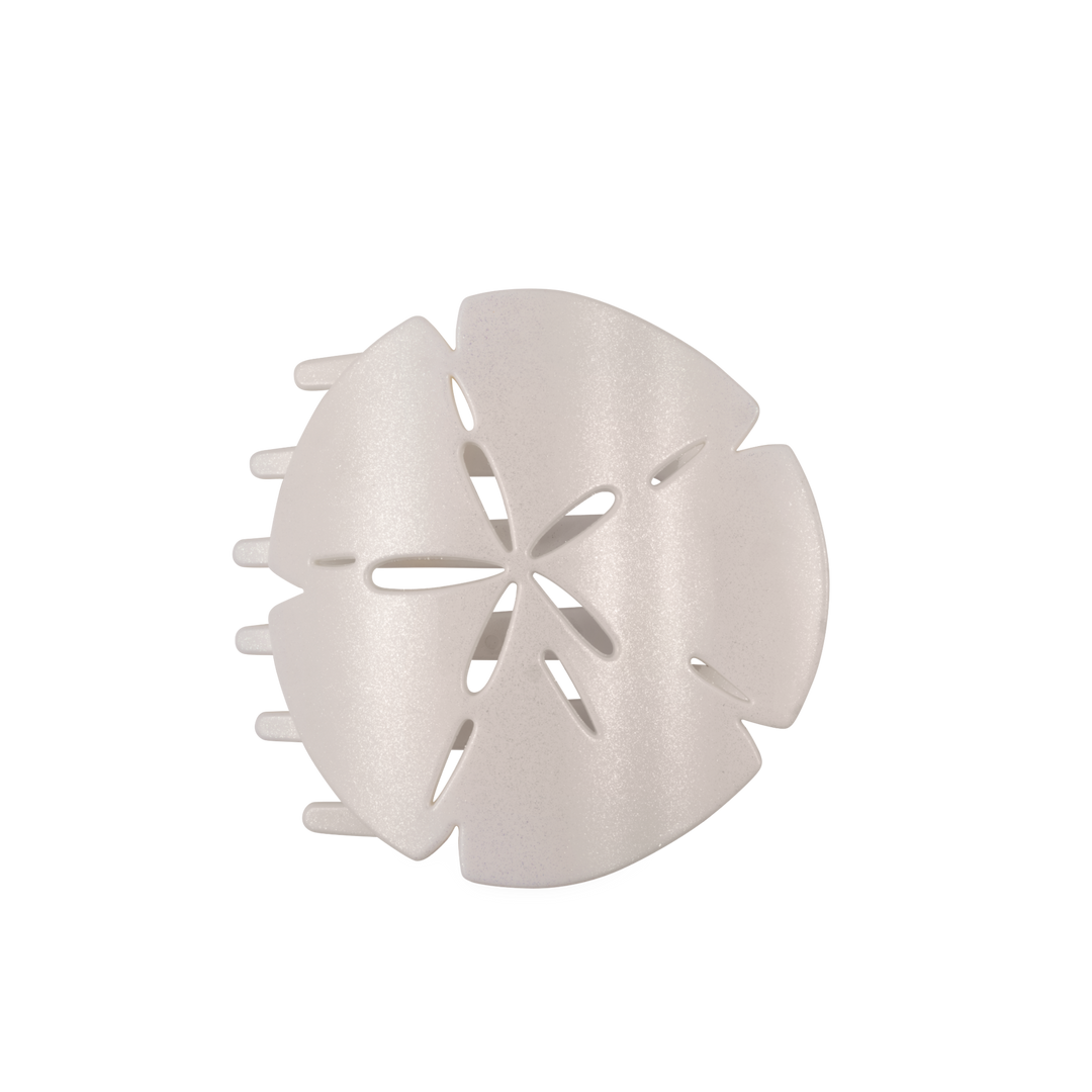 Sand Dollar Large Flat Shape Hair Clip by Teleties