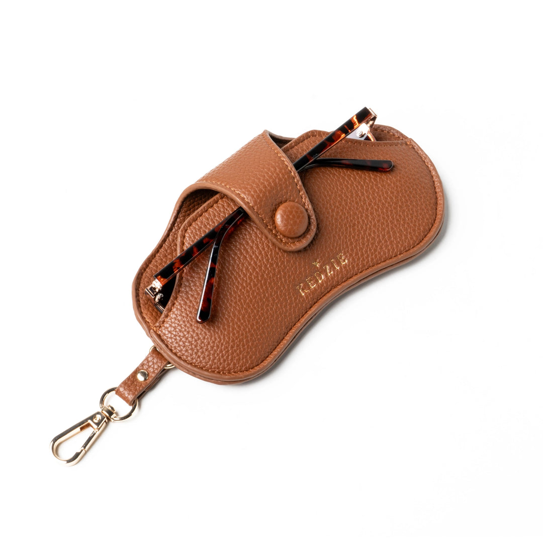 Kedzie Eclipse Eyewear Case - Chestnut