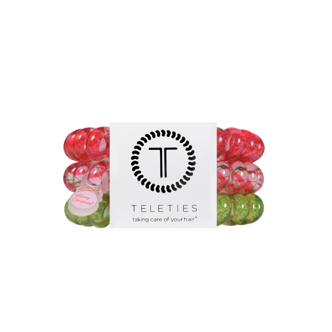 Teleties Hair Tie - Large Band Pack of 3 - And to All a Good Night (Ships in 1-2 Weeks)
