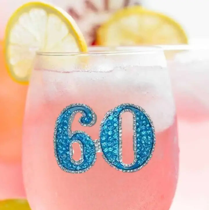 JUNE PREORDER: 60th Birthday Stemless by the Queens Jewels (Ships in 2-3 Weeks)