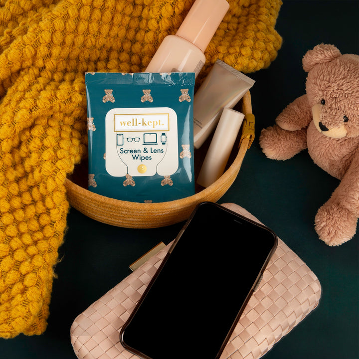 Screen & Lens Wipes - Teddy by Well-Kept (Preorder: Ships in 2-3 Weeks)