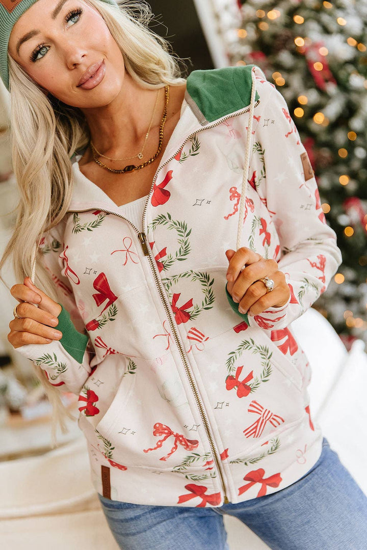 Zip Sweatshirt - Deck The Halls