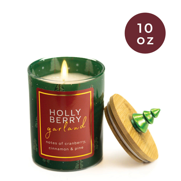 Holly Berry Garland 10oz Candle
