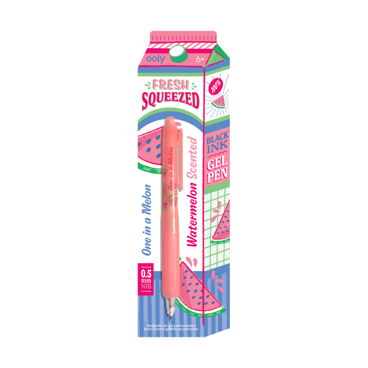 Fresh Squeezed Black Ink Scented Gel Pen - Watermelon