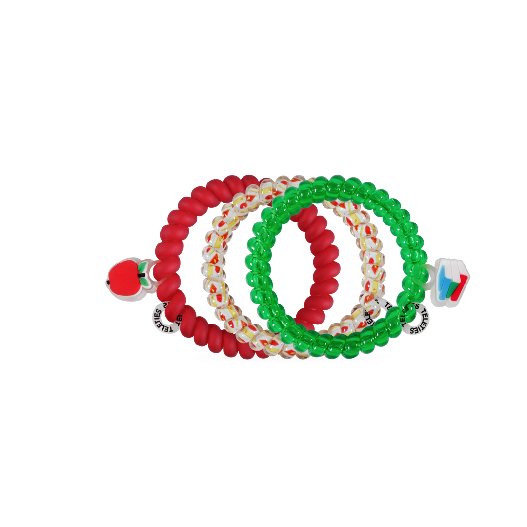Teleties Hair Tie - Small Band Pack of 3 - School Days (Ships Next Week)