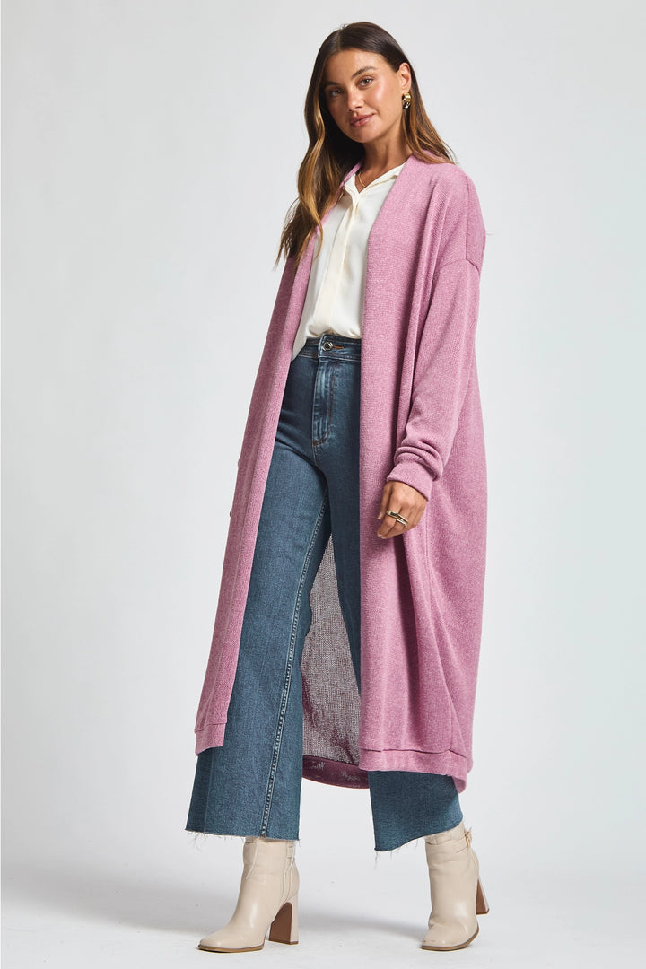 Hideaway Travel Cardigan by Dear Scarlett - Cashmere Rose