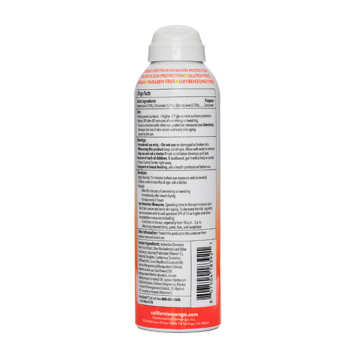 Sunscreen SPF 30 or 50 - 6.5 oz by California Mango (PREORDER: Ships in 2-3 Weeks)