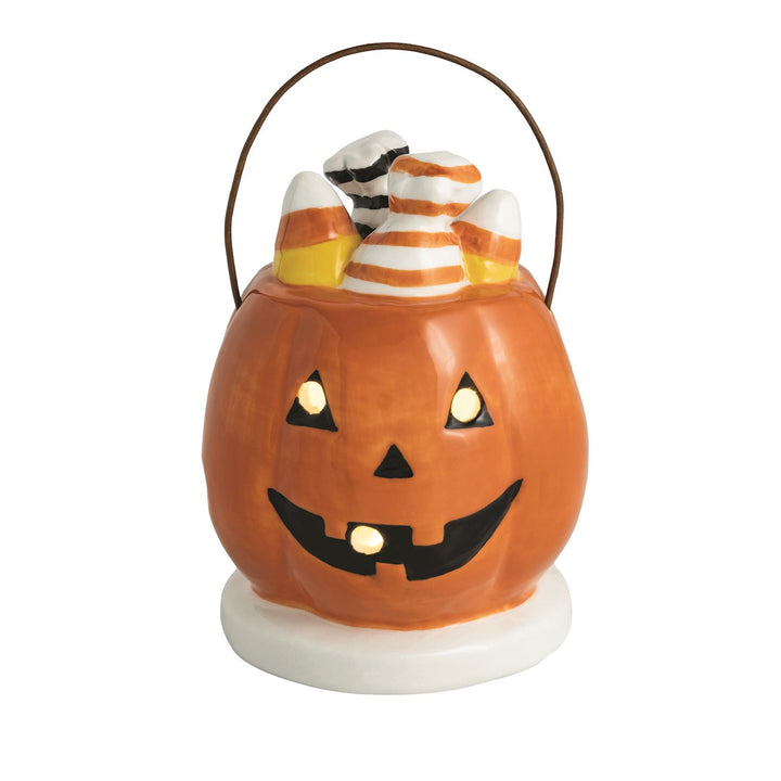 Pumpkin Basket Light-Up Sitter by Mud Pie