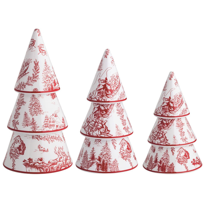 Toile Christmas Tree Decor by Mud Pie
