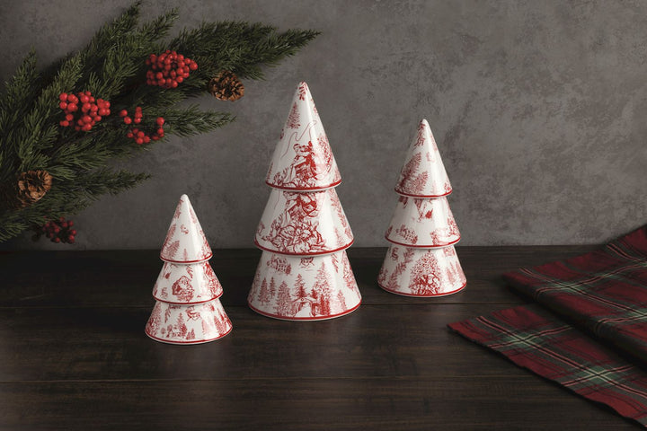 Toile Christmas Tree Decor by Mud Pie