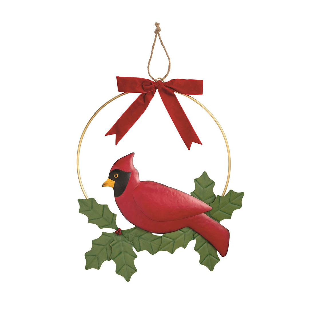 Cardinal Tin Door Hanger by Mud Pie