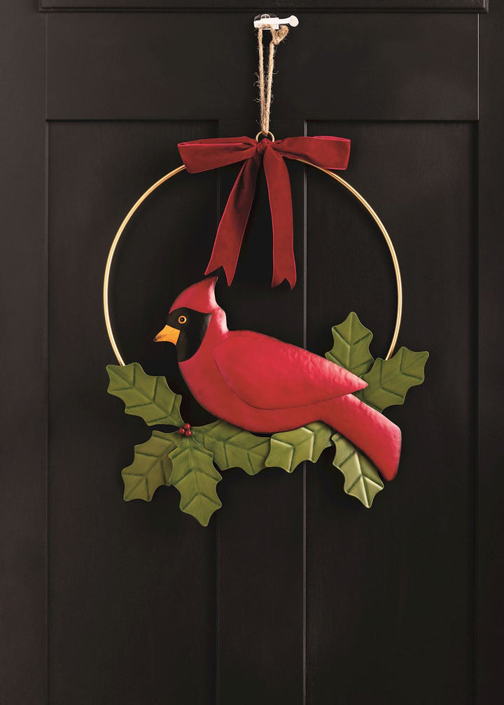 Cardinal Tin Door Hanger by Mud Pie