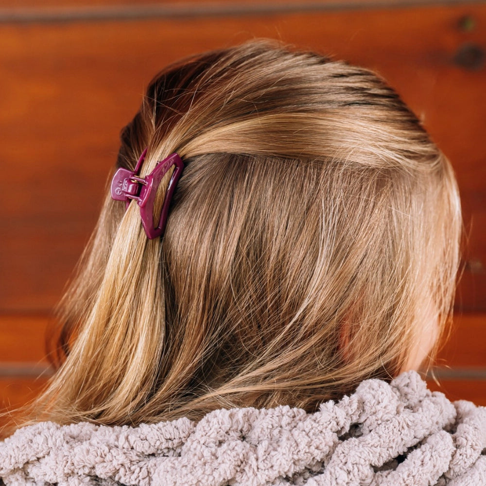 Tiny Teleties Open Claw Clip - Mulberry