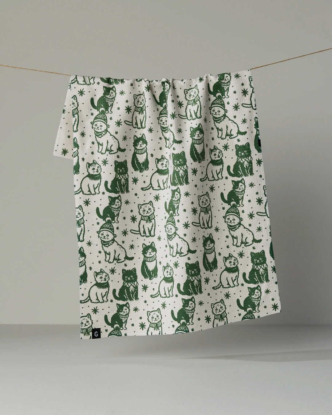 Cozy Kittens Luxe Kitchen Towel by Geometry