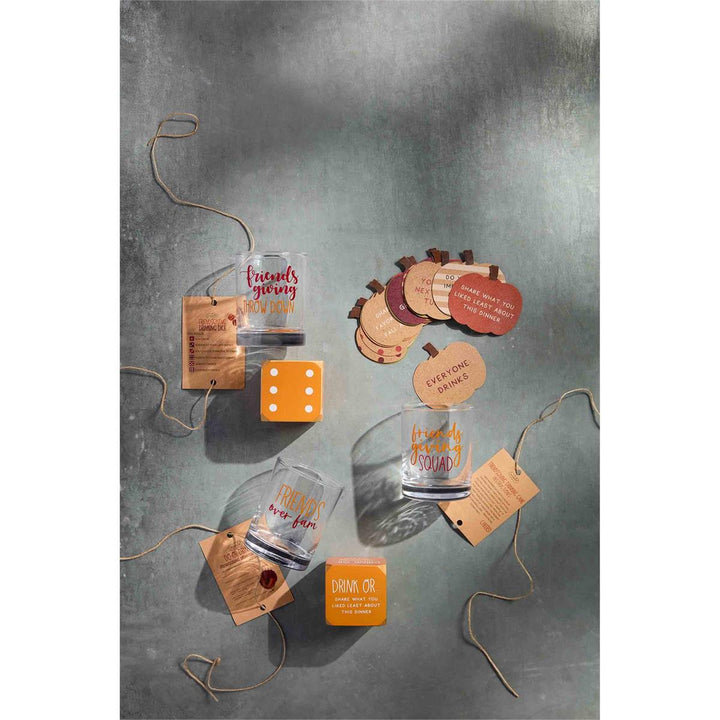 Friendsgiving Drinking Game Sets by Mud Pie