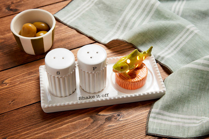 Salt & Pepper Accessory Tray Set by Mud Pie