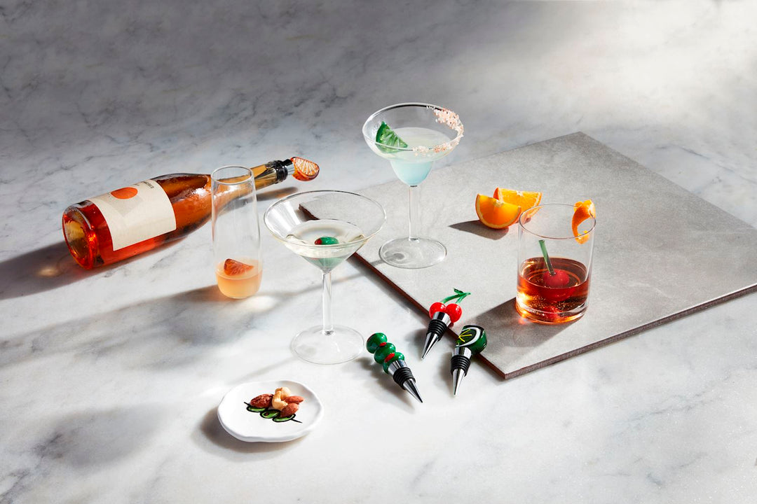 Martini Olive Glass by Mud Pie