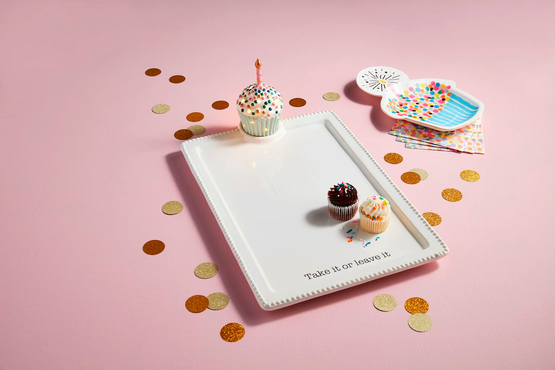 'Take It Or Leave It' Accessory Platter by Mud Pie