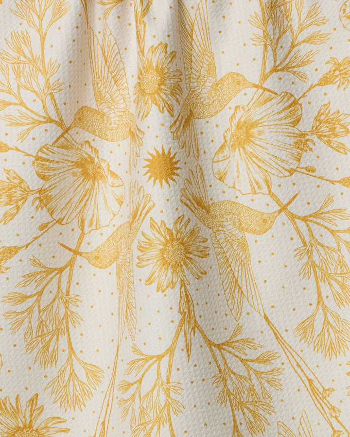 Gilded Nectar Tea Towel by Geometry