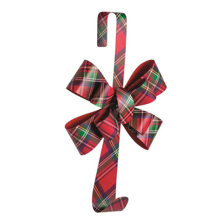 Tartan Bow Wreath Hanger by Mud Pie