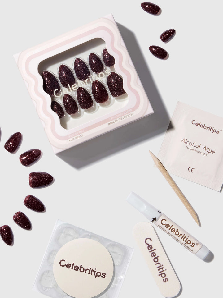 Cocoa Diamond Flash Press-On Nails by Celebritips