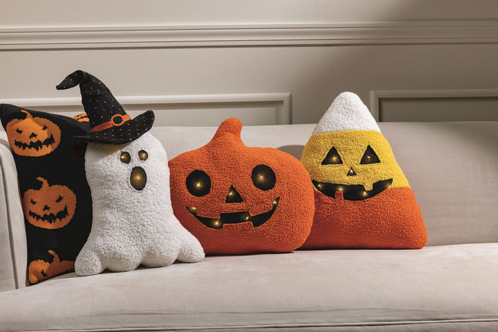 LED Halloween Pillow by Mud Pie