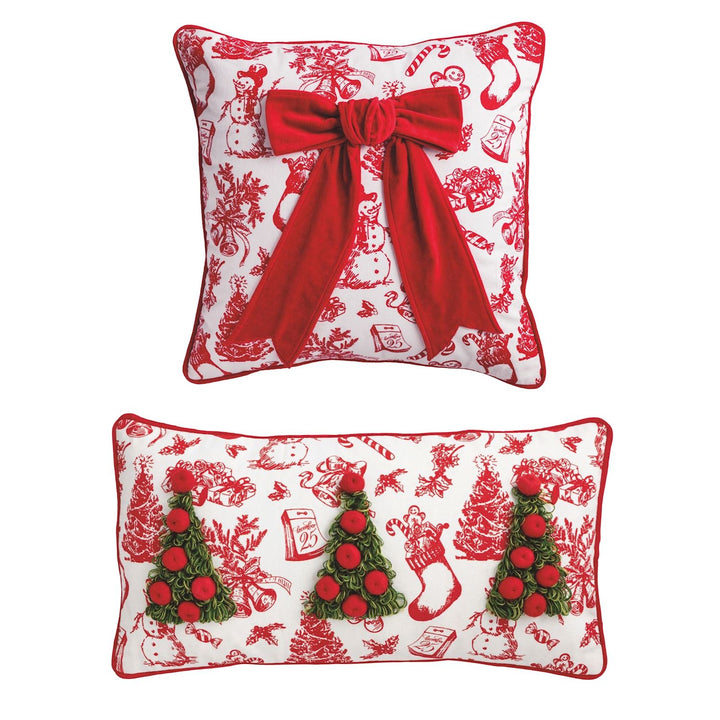 Christmas Embellished Pillows by Mud Pie