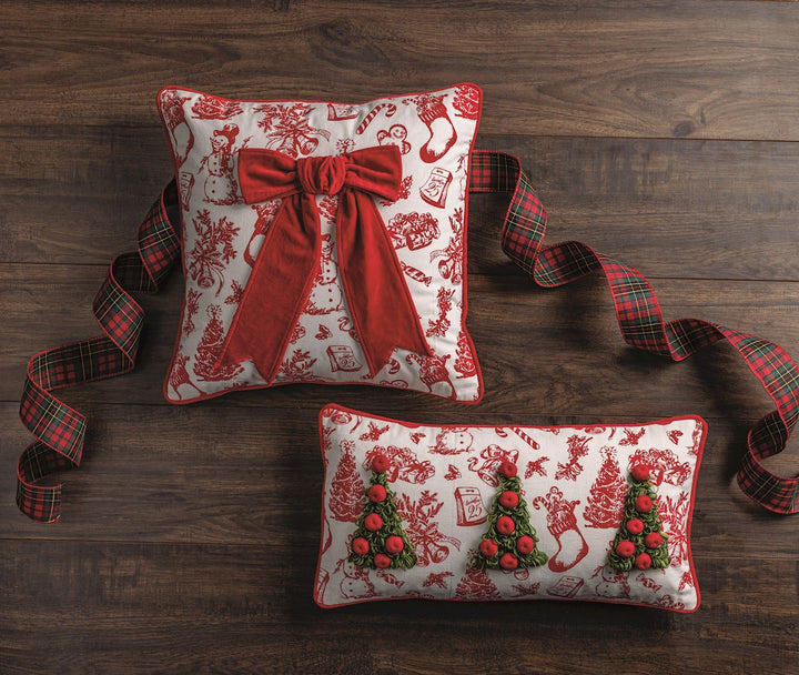 Christmas Embellished Pillows by Mud Pie