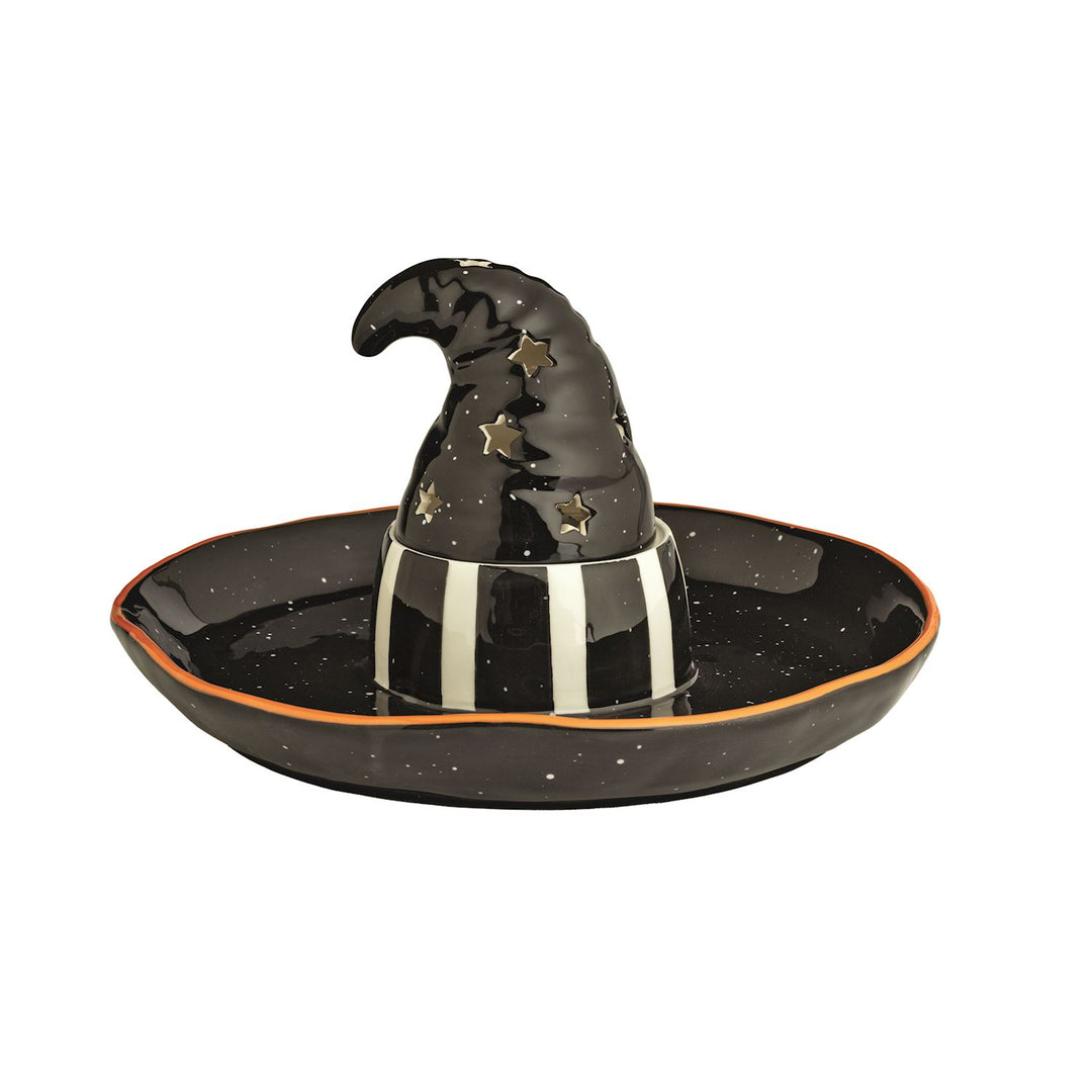 Light-Up Witch Hat Chip & Dip Serving Tray by Mud Pie