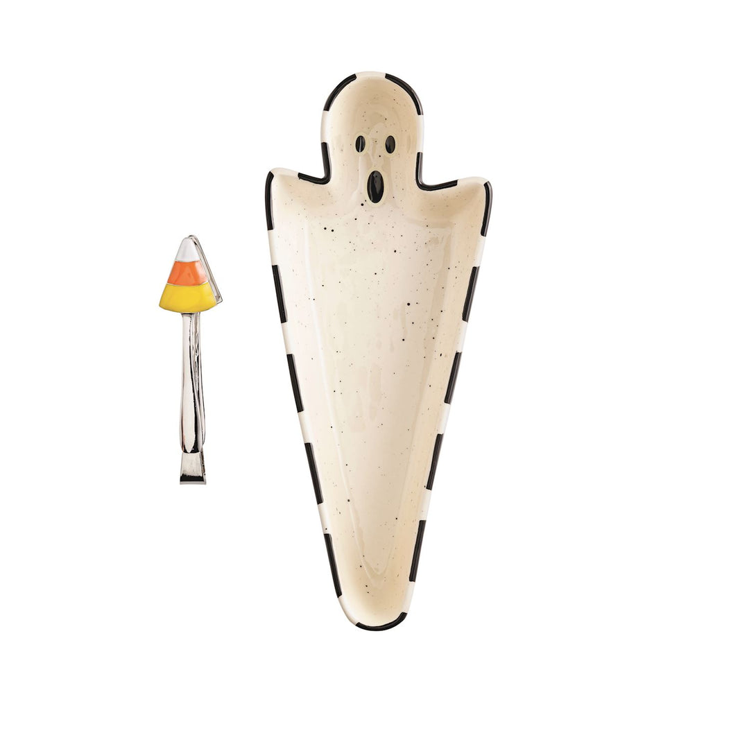 Glow Ghost Sweets Serving Dish Set by Mud Pie