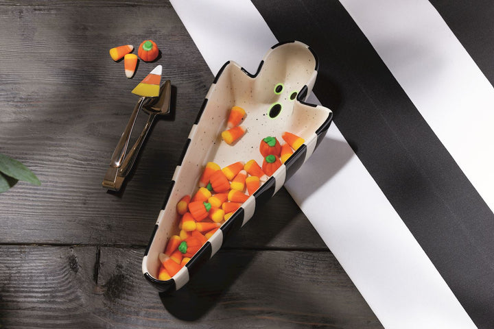 Glow Ghost Sweets Serving Dish Set by Mud Pie