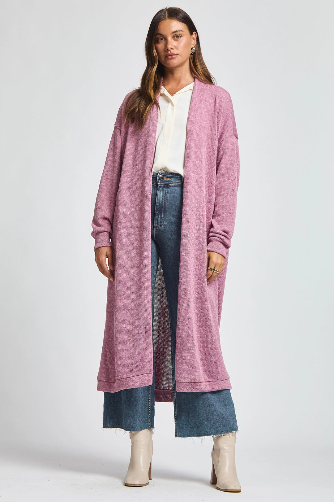 Hideaway Travel Cardigan by Dear Scarlett - Cashmere Rose