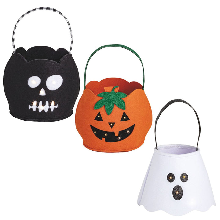 Light-Up Projection Treat Buckets by Mud Pie