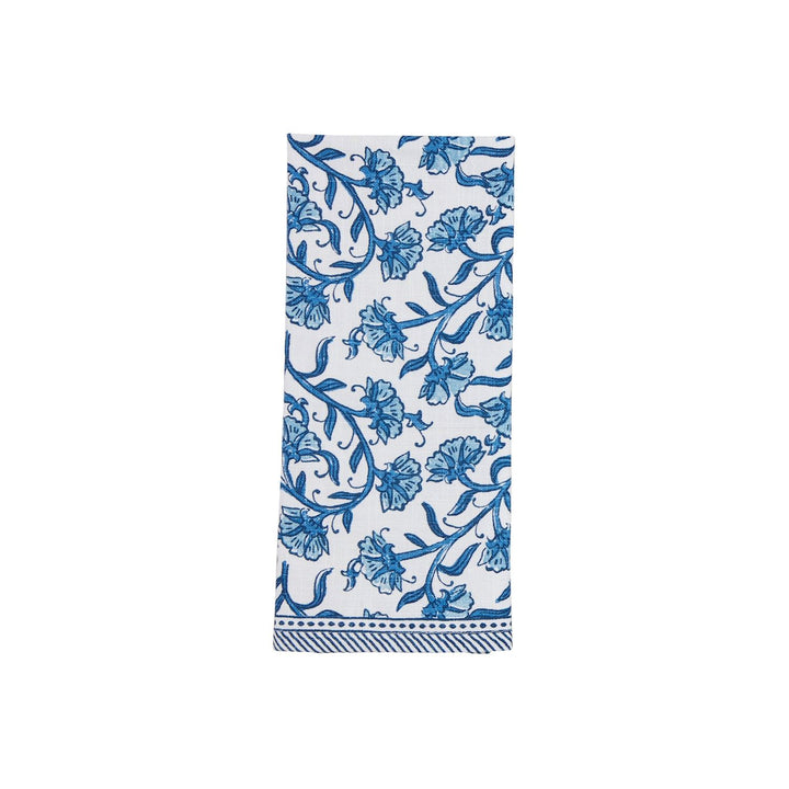 Blue Block Print Towels by Mud Pie