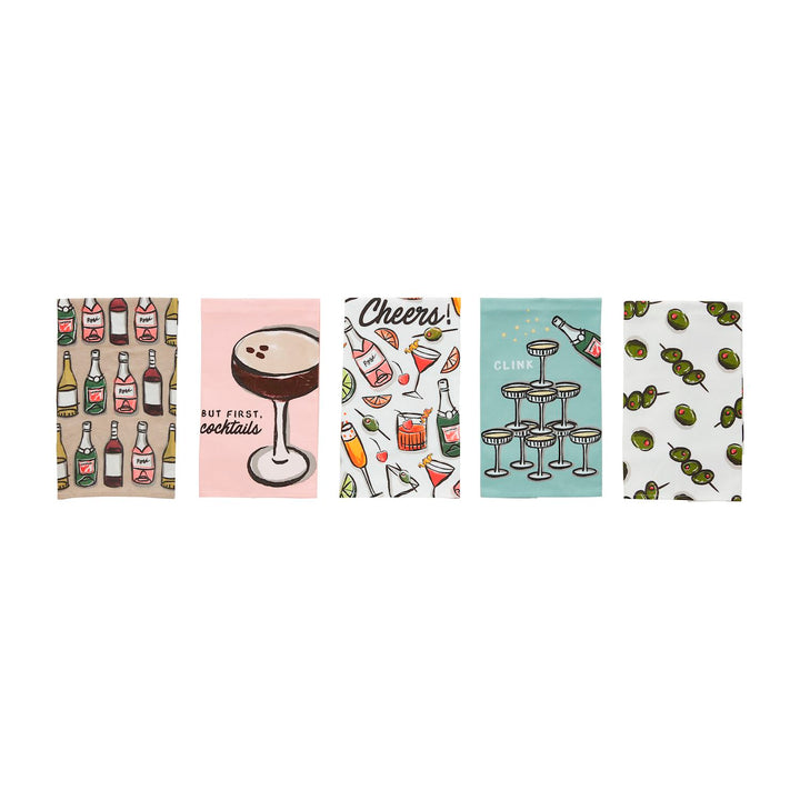 Drink Bar Towels by Mud Pie