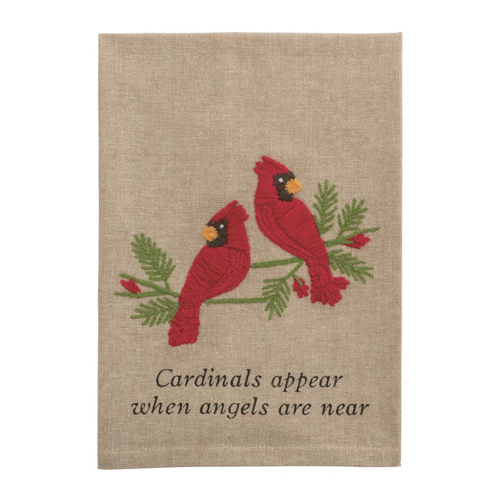 Cardinal Embroidered Hand Towels by Mud Pie