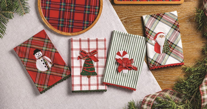 Boucle Icon Christmas Towel by Mud Pie