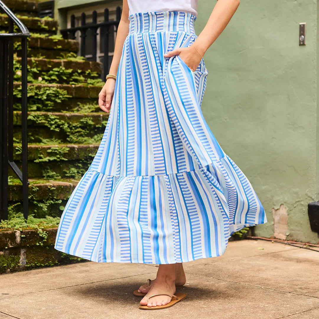 mary square maxi dress The Milena Midi Dress in Shade Blue by Mary Square XS