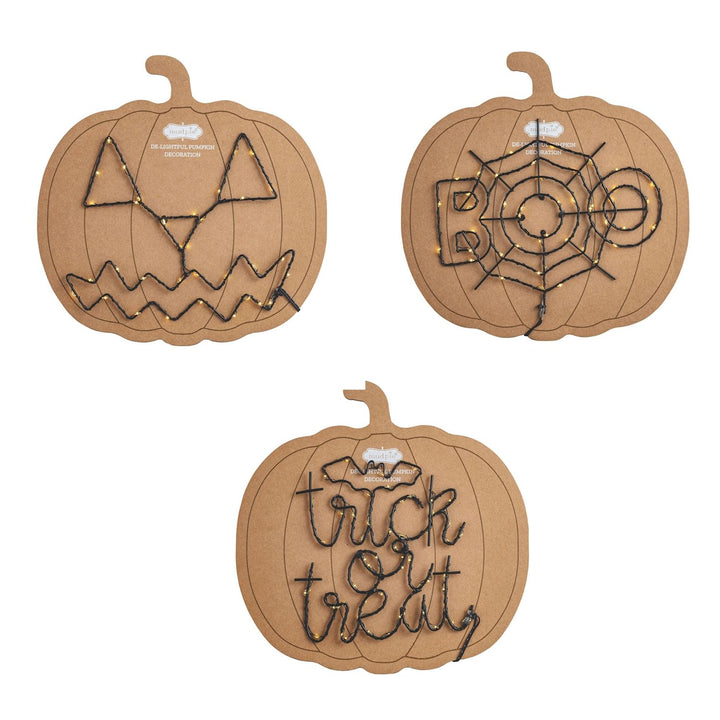Light-Up Pumpkin Decorations by Mud Pie